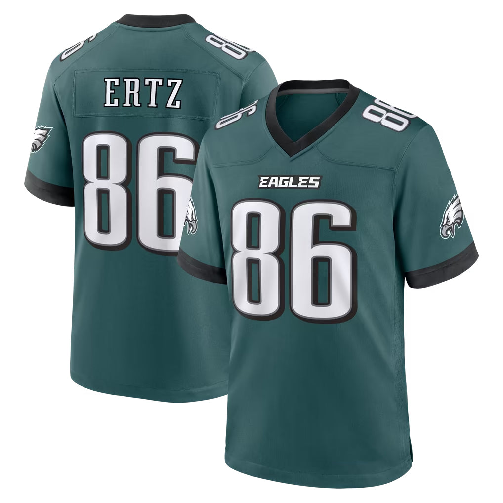 P.Eagles #86 Zach Ertz Player Team Color Green Game Home Cooneas Stitched Jerseys