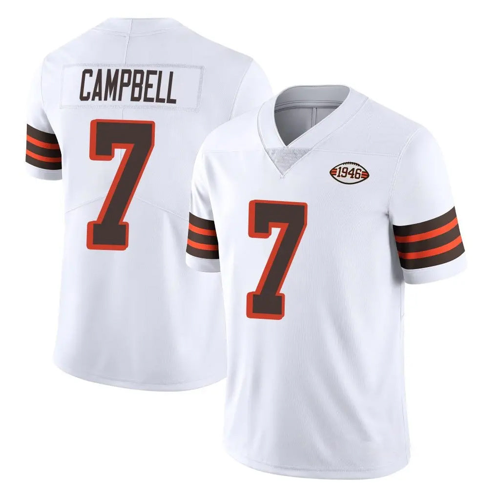 C.Browns #7 Tyson Campbell Player White Limited  Vapor 1946 Collection Alternate Game Cooneas Stitched Jerseys