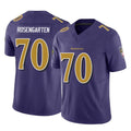 B.Ravens #70 Roger Rosengarten Player Purple Vapor F.U.S.E. Limited Cooneas Stitched Jerseys