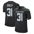 NY.Jets #31 David Bailey Player Stealth Black Home Game Cooneas Stitched Jerseys