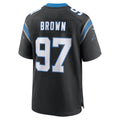 Cooneas C.Panthers #97 Bobby Brown Black Team Game Jersey