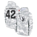 A.Cardinals #42 Dadrion Taylor-Demerson Player Arctic Camo Limited Salute to Service Pullover Hoodies Game Cooneas Stitched Jerseys