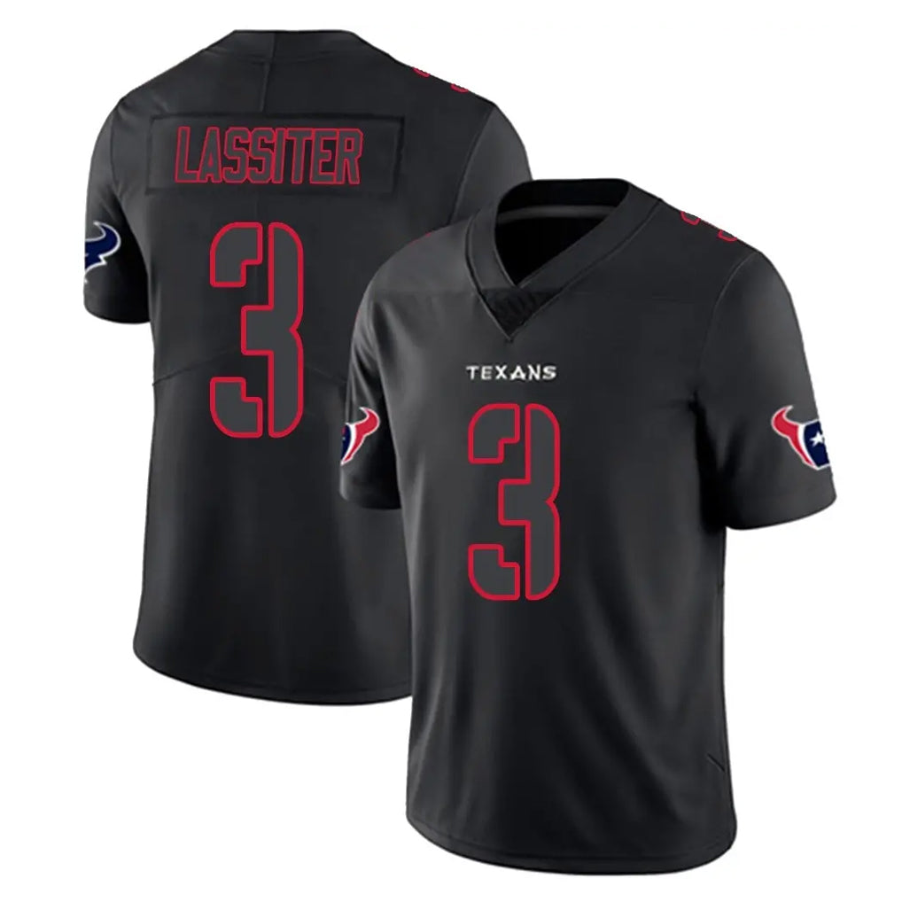 H.Texans #3 Kamari Lassiter Player Black Impact Limited Game Cooneas Stitched Jerseys