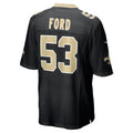 Cooneas NO.Saints #53 Jaylan Ford Black Game Jersey
