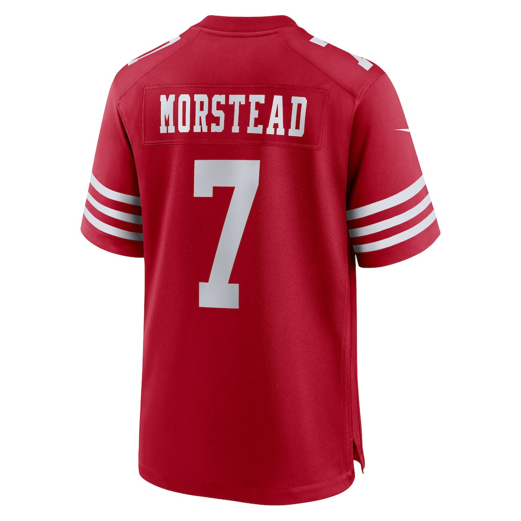 Cooneas SF.49ers #7 Thomas Morstead Scarlet Team Game Jersey