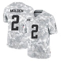 LA.Chargers #2 Elijah Molden Player Arctic Camo Salute To Service Limited Game Stitched Jerseys