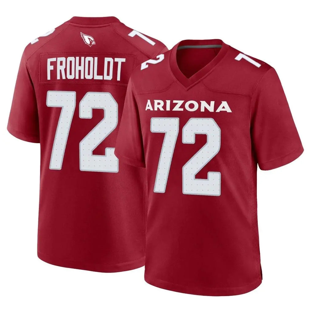 A.Cardinals #72 Hjalte Froholdt Player Cardinal Limited Home Game Cooneas Stitched Jerseys