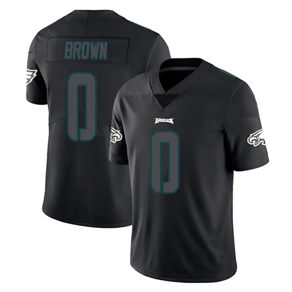 P.Eagles #0 Hollywood Brown Player Limited Black Impact Home Game Cooneas Stitched Jerseys
