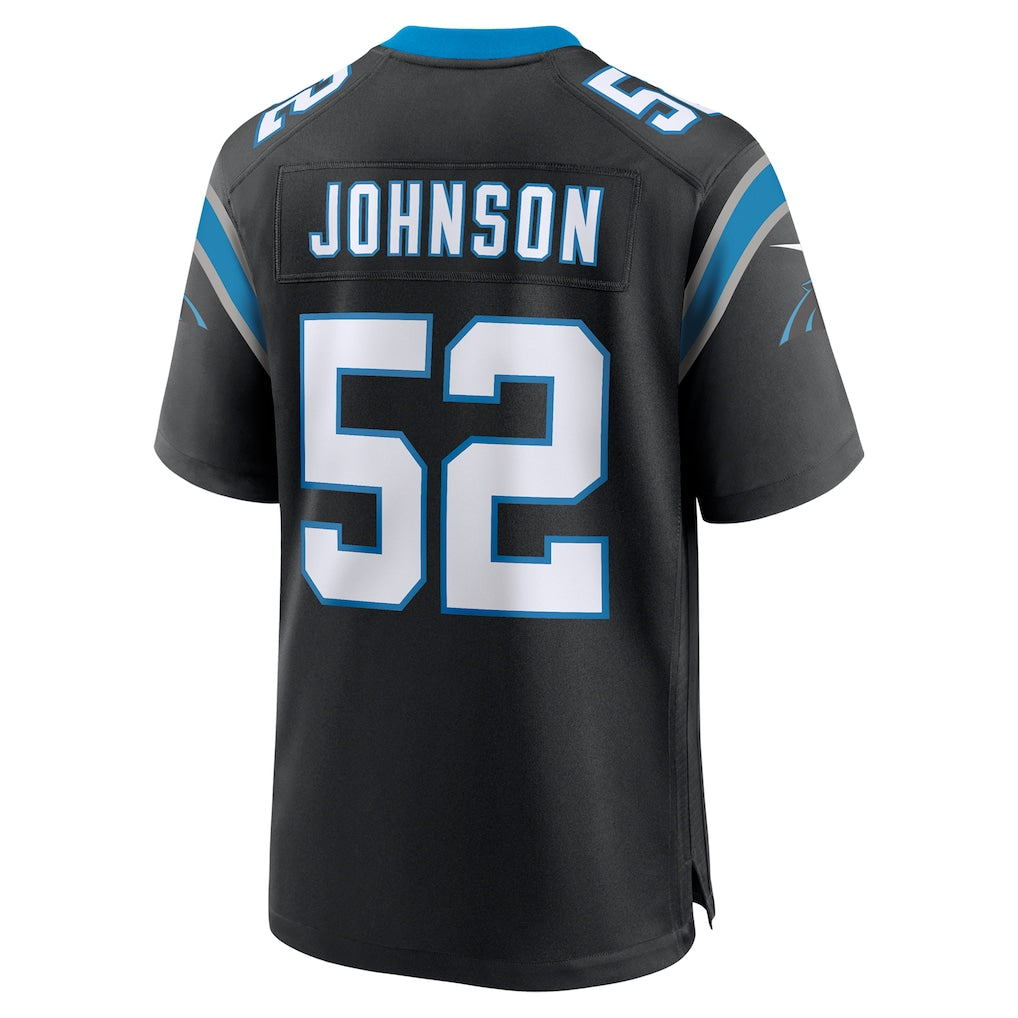 Cooneas C.Panthers #52 DJ Johnson Black Game Jersey