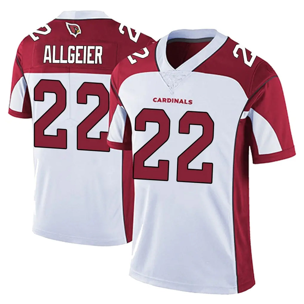 A.Cardinals #22 Tyler Allgeier Player White Vapor Limited Home Game Cooneas Stitched Jerseys