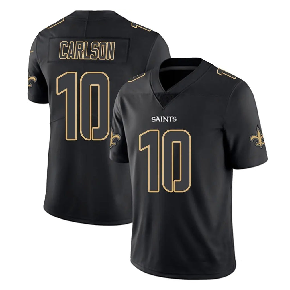 NO.Saints #10 Daniel Carlson Player Black Impact Limited Home Game Cooneas Stitched Jerseys