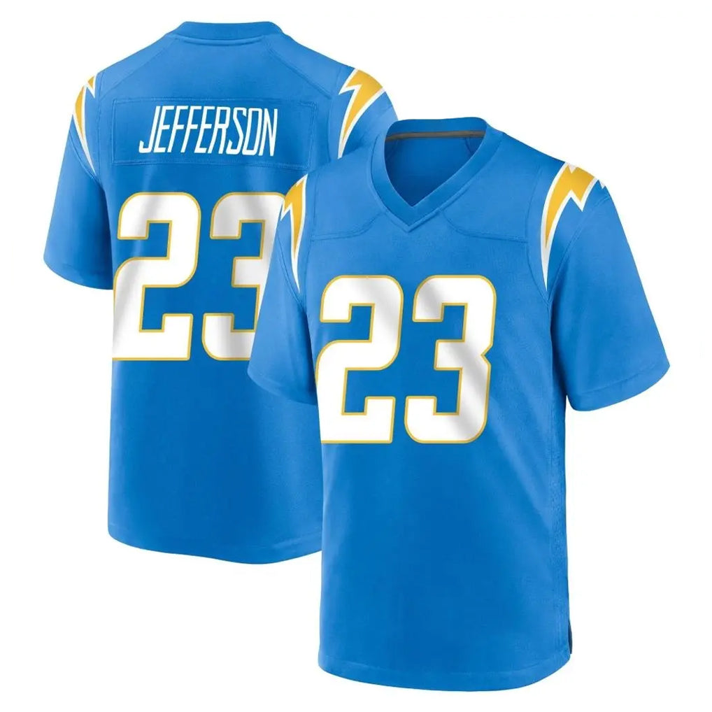 LA.Chargers #23 Tony Jefferson Player Blue Home Game Stitched Jerseys