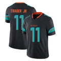 M.Dolphins #11 Dante Trader Jr. Player Black Limited Pitch Rivalries Collection Home Game Cooneas Stitched Jerseys