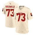 A.Cardinals #73 Isaac Seumalo Player Cream Rivalries Collection Game Cooneas Stitched Jerseys