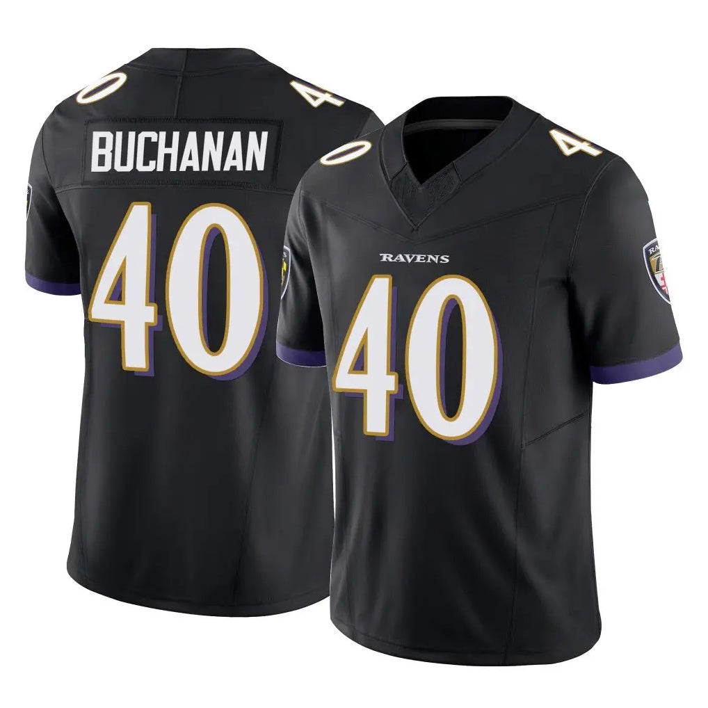 B.Ravens #40 Teddye Buchanan Player Black Vapor F.U.S.E. Limited Cooneas Stitched Jerseys