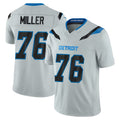 D.Lions #76 Blake Miller Player Silver Limited 2026 Rivalries Collection Home Game Cooneas Stitched Jerseys