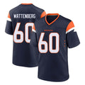 D.Broncos #60 Luke Wattenberg Player Navy Home Game Cooneas Stitched Jerseys