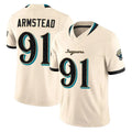 J.Jaguars #91 Arik Armstead Player Natural Limited 2026 Rivalries Collection Game Cooneas Stitched Jerseys