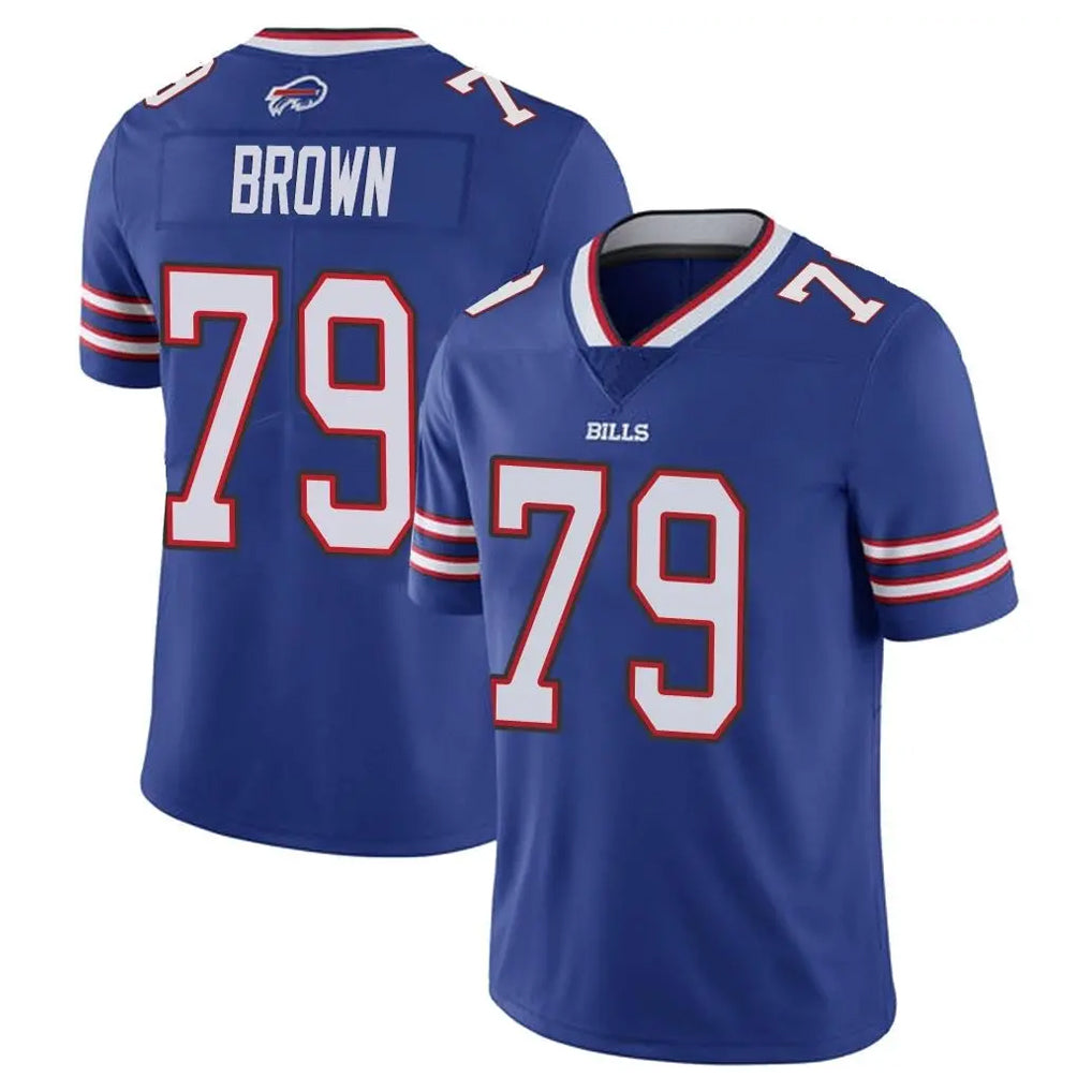 B.Bills #79 Spencer Brown Player Royal Vapor Untouchable Limited Cooneas Stitched Jerseys