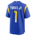 Cooneas LA.Rams #1 Emmanuel Forbes Jr. Royal Team Game Jersey