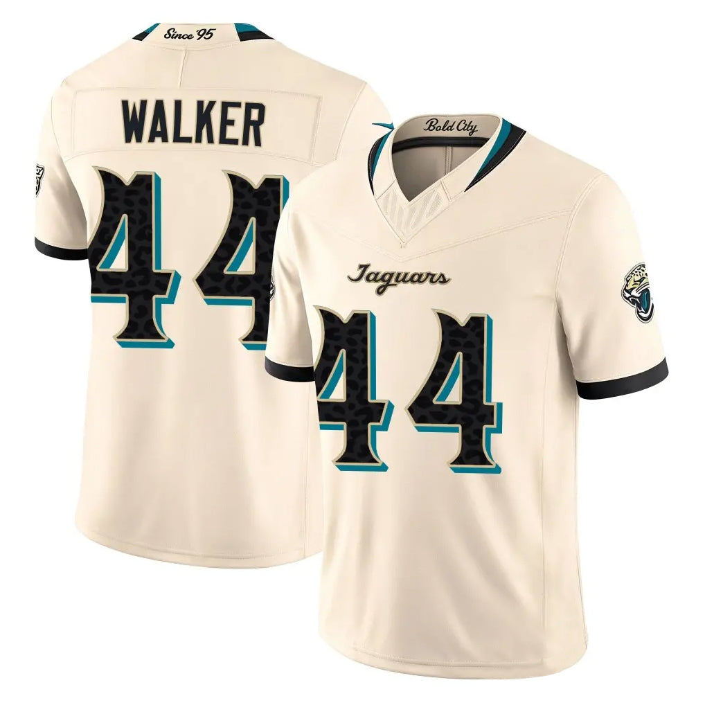 J.Jaguars #44 Travon Walker Player Natural Limited 2026 Rivalries Collection Game Cooneas Stitched Jerseys