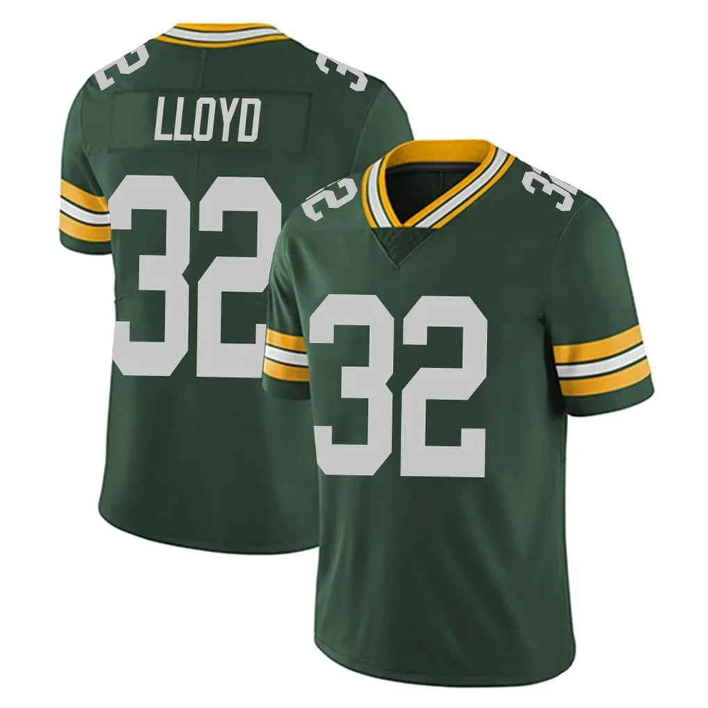 GB.Packers #32 MarShawn Lloyd Player Green Vapor Untouchable Limited Home Game Cooneas Stitched Jerseys