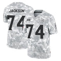 MN.Vikings #74 Donovan Jackson Player Arctic Camo Salute To Service Limited Game Cooneas Stitched Jerseys