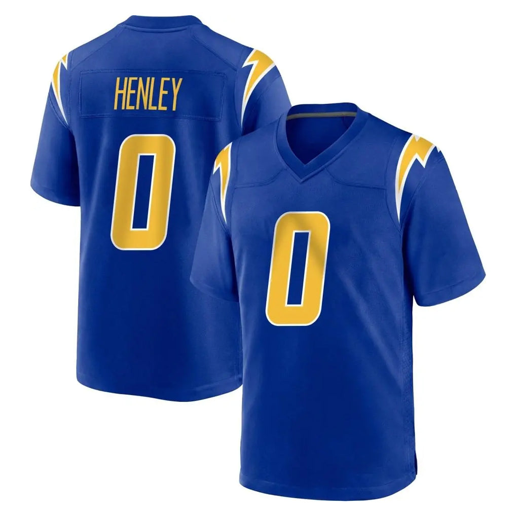 LA.Chargers #0 Daiyan Henley Player Royal Home Game Stitched Jerseys