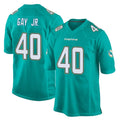M.Dolphins #40 Willie Gay Jr. Player Aqua Team Color Home Game Cooneas Stitched Jerseys