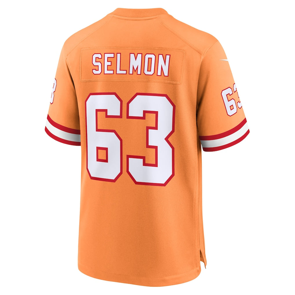 Cooneas TB.Buccaneers #63 Lee Roy Selmon Creamsicle 50th Season Game Jersey