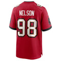 Cooneas TB.Buccaneers #98 Anthony Nelson Red Game Jersey