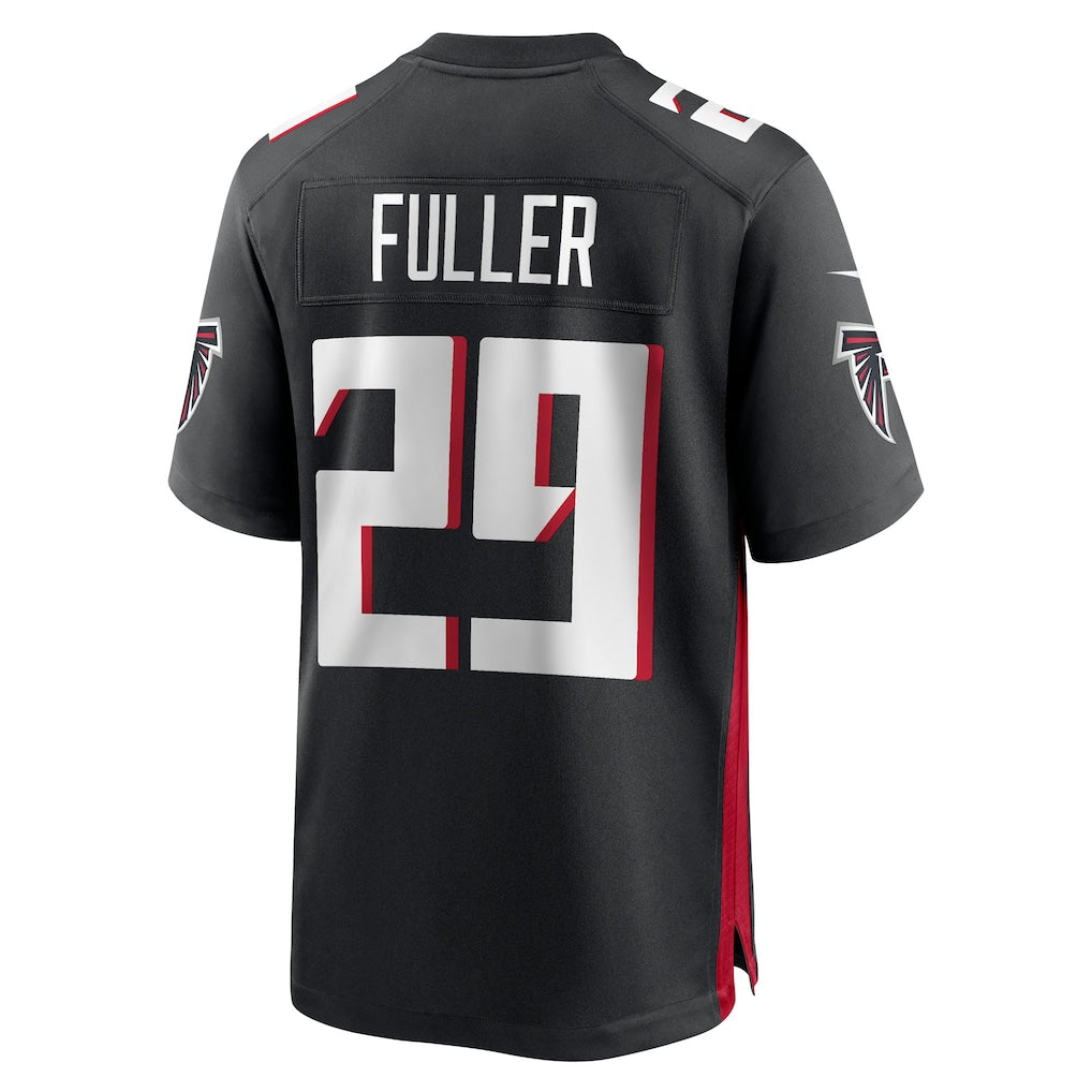 Cooneas A.Falcons #29 Jordan Fuller Black Team Game Jersey