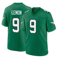 P.Eagles #9 Makai Lemon Player Green Kelly Alternate Home Game Cooneas Stitched Jerseys