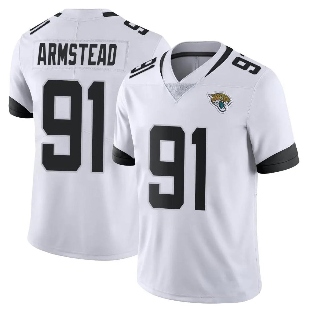J.Jaguars #91 Arik Armstead Player White Vapor Untouchable Limited Home Game Cooneas Stitched Jerseys