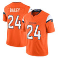 D.Broncos #24 Champ Bailey Player Orange Vapor F.U.S.E. Limited Home Game Cooneas Stitched Jerseys