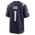 Cooneas NE.Patriots #1 Dad Navy Game Jersey