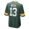 Cooneas GB.Packers #13 Dontayvion Wicks Green Game Jersey