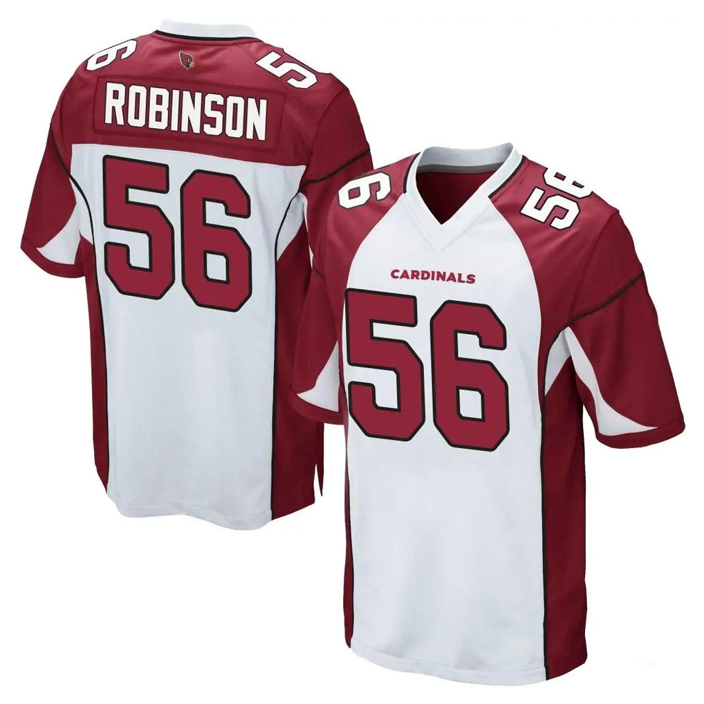 A.Cardinals #56 Darius Robinson Player White Cardinal Home Game Cooneas Stitched Jerseys