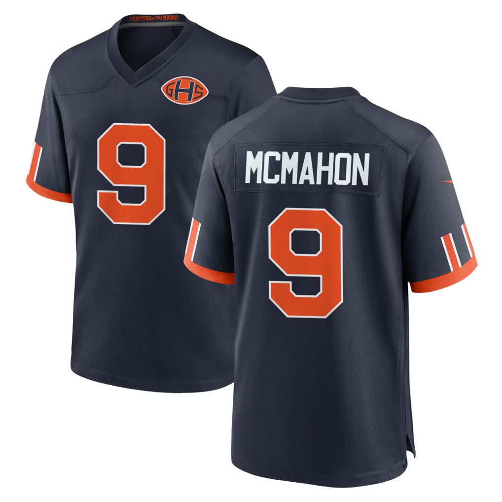 C.Bears #9 Jim McMahon Player Navy 2026 Rivalries Collection Home Game Cooneas Stitched Jerseys