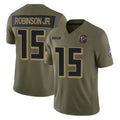 A.Falcons #15 Brian Robinson Player Olive Salute To Service Limited Home Game Cooneas Stitched Jerseys