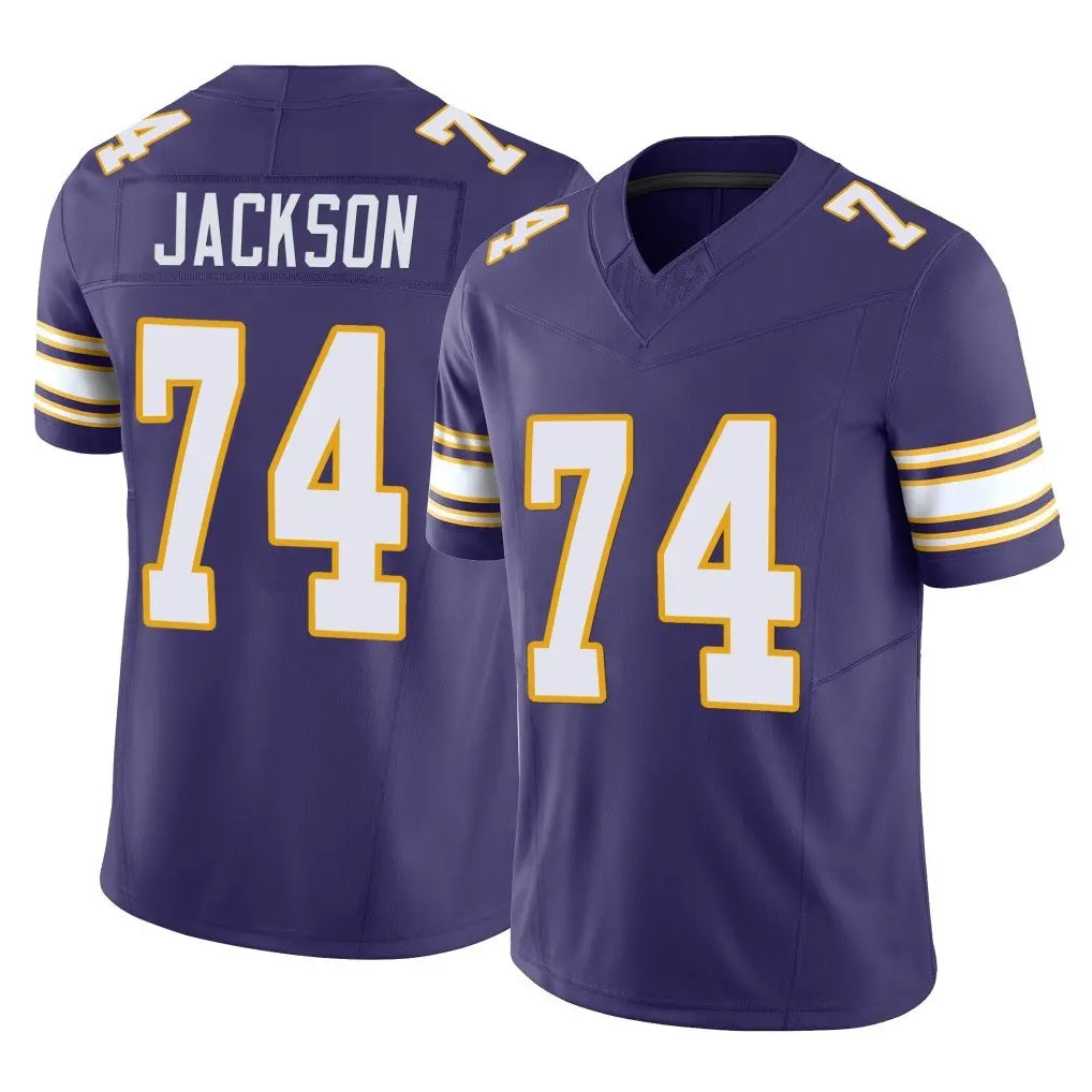 MN.Vikings #74 Donovan Jackson Player Purple Limited Classic Vapor F.U.S.E. Home Game Cooneas Stitched Jerseys