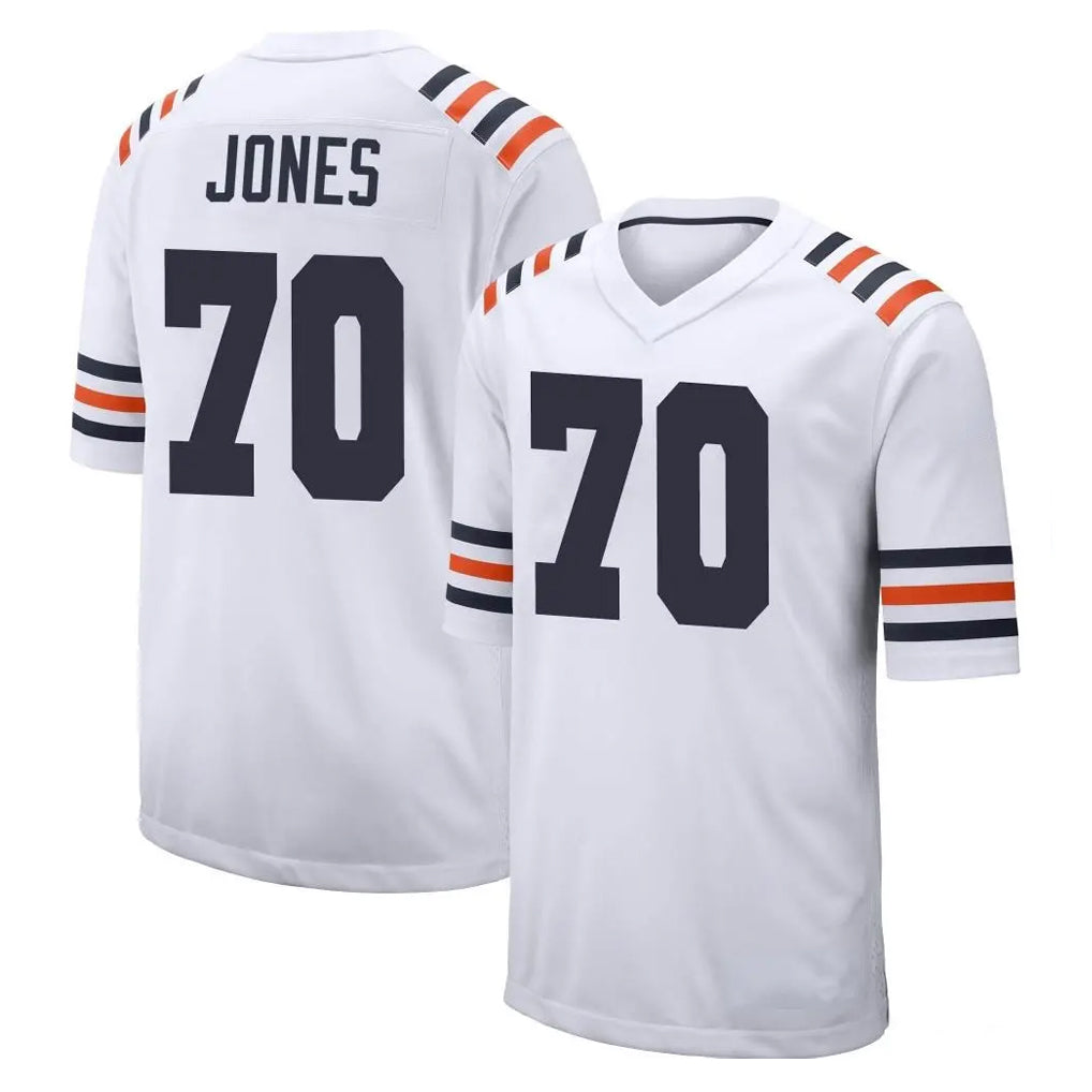C.Bears #70 Braxton Jones Player White Classic Home Game Cooneas Stitched Jerseys