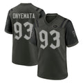 NY.Jets #93 David Onyemata Player Green 2025 Rivalries Collection Home Game Cooneas Stitched Jerseys