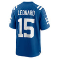 Cooneas IN.Colts #15 Riley Leonard Royal Team Game Jersey