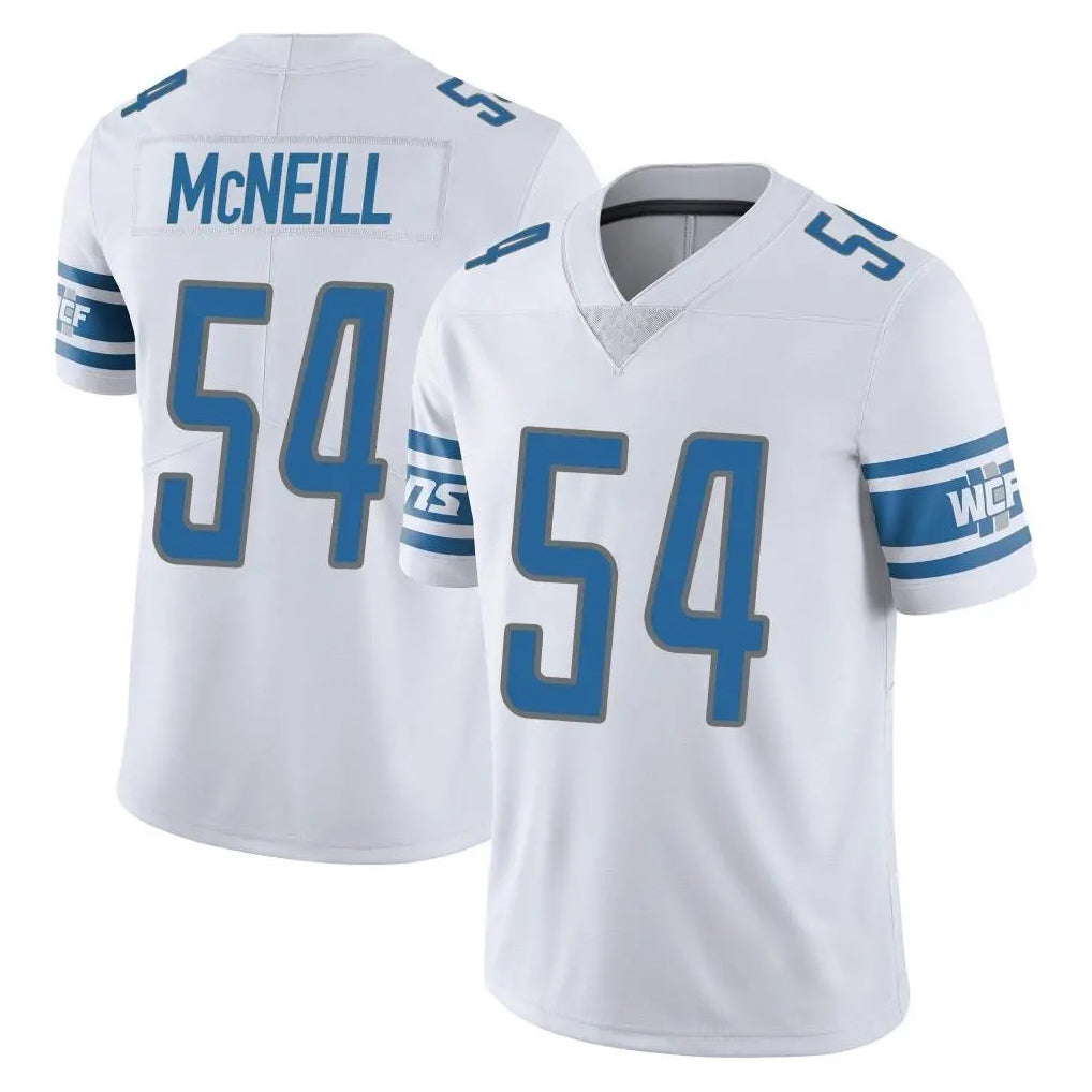 D.Lions #54 Alim McNeill Player White Limited Vapor Untouchable Home Game Cooneas Stitched Jerseys