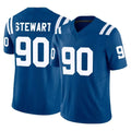 IN.Colts #90 Grover Stewart Player Royal Limited Vapor F.U.S.E. Home Game Cooneas Stitched Jerseys