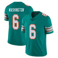 M.Dolphins #6 Malik Washington Player Aqua Limited Alternate Vapor Untouchable Home Game Cooneas Stitched Jerseys