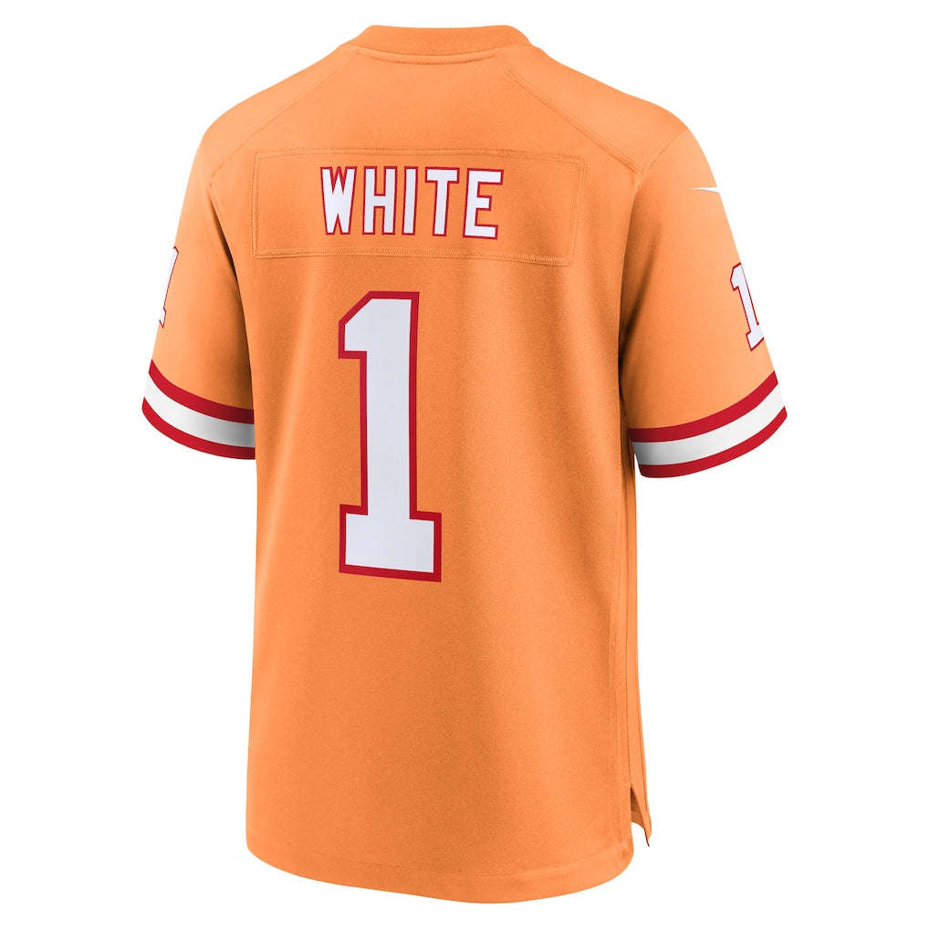 Cooneas TB.Buccaneers #1 Rachaad White Orange Alternate Game Jersey