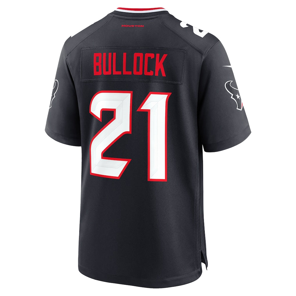 Cooneas H.Texans #21 Calen Bullock Navy Team Game Jersey