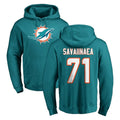 M.Dolphins #71 Jonah Savaiinaea Player Aqua LOGO Pullover Hoodies Limited Cooneas Stitched Jerseys